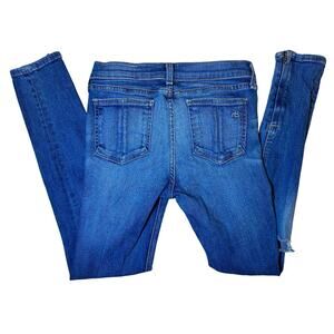 Rag & Bone Woman's Skinny Zipped Capri Distressed Jeans Size 26